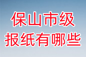 保山市級報紙有哪些